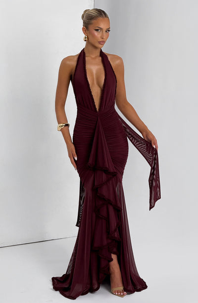 Janessa Maxi Dress - Cherry Lacquer - View 3 | Shop Formal Dress