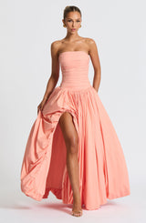 Jillian Maxi Dress - Peach Dress Babyboo Fashion Premium Exclusive Design