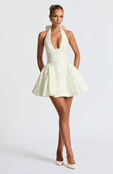 Jocelyn Mini Dress - Ivory Dress Babyboo Fashion Premium Exclusive Design