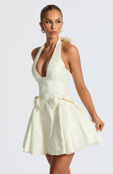 Jocelyn Mini Dress - Ivory Dress Babyboo Fashion Premium Exclusive Design