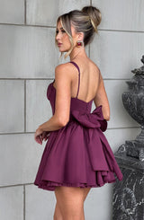 Josie Mini Dress - Cherry Lacquer Dress Babyboo Fashion Premium Exclusive Design