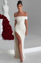 Joyce Maxi Dress - Ivory Dress Babyboo Fashion Premium Exclusive Design