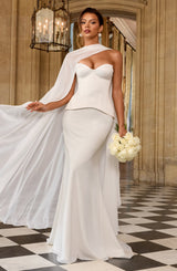 Kaia Maxi Skirt - Ivory Skirt Babyboo Fashion Premium Exclusive Design