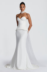 Kaia Maxi Skirt - Ivory Skirt Babyboo Fashion Premium Exclusive Design