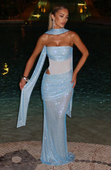 Kailani Maxi Dress - Aqua Dress Babyboo Fashion Premium Exclusive Design