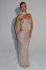 Kailani Maxi Dress - Nude Dress Babyboo Fashion Premium Exclusive Design