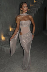 Kailani Maxi Dress - Nude Dress Babyboo Fashion Premium Exclusive Design