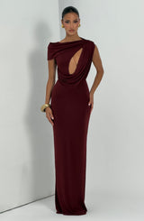 Kalina Maxi Dress - Cherry Lacquer Dress Babyboo Fashion Premium Exclusive Design