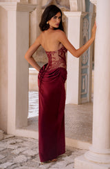 Kathleen Maxi Dress - Burgundy Dress Babyboo Fashion Premium Exclusive Design