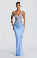 Kathleen Maxi Dress - Powder Blue Dress XS Babyboo Fashion Premium Exclusive Design