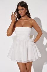 Katrina Mini Dress - Ivory Sparkle Dress Babyboo Fashion Premium Exclusive Design