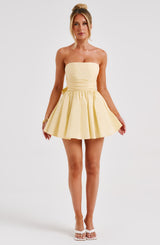 Katrina Mini Dress - Lemon Dress Babyboo Fashion Premium Exclusive Design