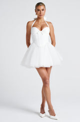 Keely Mini Dress - Ivory Dress Babyboo Fashion Premium Exclusive Design