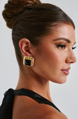 Kennedy Earrings - Black/Gold Accessories ONE SIZE Babyboo Fashion Premium Exclusive Design