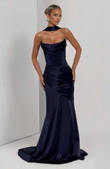 Kensington Maxi Dress - Navy Dress Babyboo Fashion Premium Exclusive Design