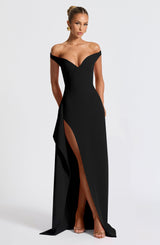 Khalesia Maxi Dress - Black Dress Babyboo Fashion Premium Exclusive Design