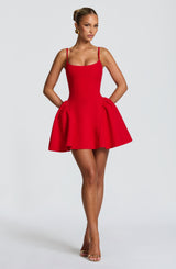 Kiah Mini Dress - Red Dress Babyboo Fashion Premium Exclusive Design