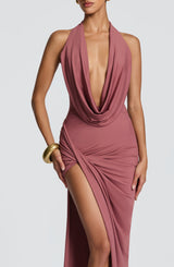 Kingsley Maxi Dress - Rose Brown Dress Babyboo Fashion Premium Exclusive Design