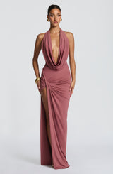 Kingsley Maxi Dress - Rose Brown Dress XS Babyboo Fashion Premium Exclusive Design