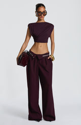 Kirsty Pants - Plum Pants Babyboo Fashion Premium Exclusive Design