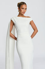 Kylie Midi Dress - Ivory Dress Babyboo Fashion Premium Exclusive Design