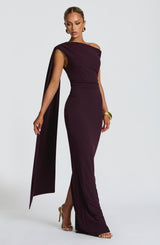 Kylie Midi Dress - Plum Dress Babyboo Fashion Premium Exclusive Design