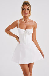 Lacey Mini Dress - Ivory Dress Babyboo Fashion Premium Exclusive Design