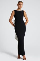 Lana Midaxi - Black/White Dress Babyboo Fashion Premium Exclusive Design