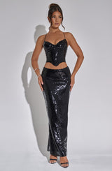 Larisa Maxi Skirt - Black Skirt XS Babyboo Fashion Premium Exclusive Design