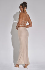 Larisa Maxi Skirt - Nude Skirt Babyboo Fashion Premium Exclusive Design
