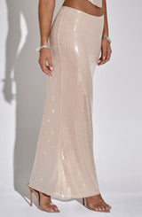 Larisa Maxi Skirt - Nude Skirt Babyboo Fashion Premium Exclusive Design