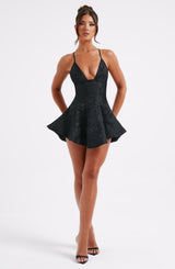 Leila Playsuit - Black Playsuit Babyboo Fashion Premium Exclusive Design