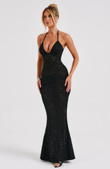Leilina Maxi Dress - Black Dress Babyboo Fashion Premium Exclusive Design