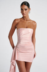 Leoni Mini Dress - Blush Dress Babyboo Fashion Premium Exclusive Design