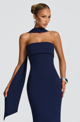 Leura Maxi Dress - Navy Dress Babyboo Fashion Premium Exclusive Design