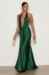 Linette Gown - Emerald Dress XS Babyboo Fashion Premium Exclusive Design