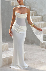 Liora Maxi Dress - Ivory Dress Babyboo Fashion Premium Exclusive Design