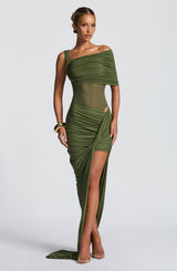 Lisette Bodysuit - Khaki Bodysuits Babyboo Fashion Premium Exclusive Design