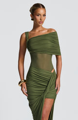 Lisette Bodysuit - Khaki Bodysuits XS Babyboo Fashion Premium Exclusive Design