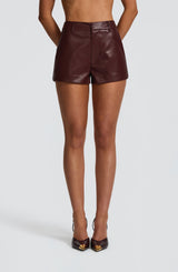 Liv Shorts - Burgundy Shorts Babyboo Fashion Premium Exclusive Design