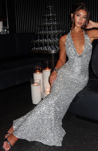 Lorena Maxi Dress - Silver Lined - Image 4