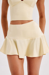 Louisa Mini Skirt - Lemon Skirt Babyboo Fashion Premium Exclusive Design