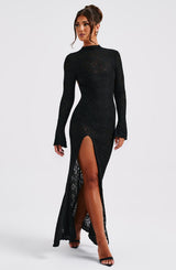 Lourdes Maxi Dress - Black Dress XS Babyboo Fashion Premium Exclusive Design