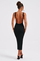 Lucinda Midi Dress - Black Dress Babyboo Fashion Premium Exclusive Design