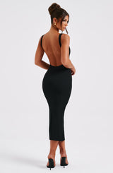 Lucinda Midi Dress - Black Dress Babyboo Fashion Premium Exclusive Design