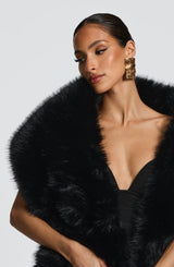 Lulu Shawl - Black Accessories ONE SIZE Babyboo Fashion Premium Exclusive Design