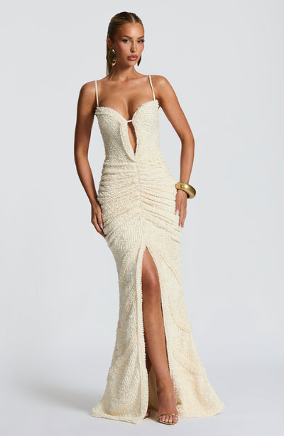 Lysandra Maxi Dress - Ivory - View 5 | Shop Formal Dress