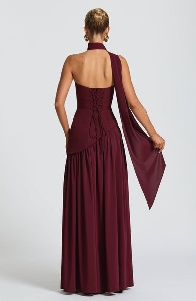 Maliyah Maxi Dress - Cherry Lacquer - View 2 | Shop Formal Dress