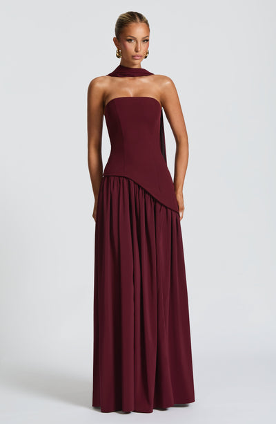 Maliyah Maxi Dress - Cherry Lacquer - View 6 | Shop Formal Dress