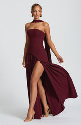 Maliyah Maxi Dress - Cherry Lacquer Dress Babyboo Fashion Premium Exclusive Design